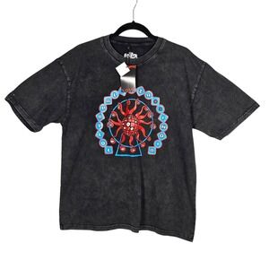 Lollapalooza India 2026 Festival Graphic T-Shirt Charcoal Acid Wash Mens Large